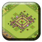 Town Hall 6 Trophy Base Layout icône