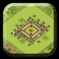 Town Hall 6 Trophy Base Layout capture d'écran 3