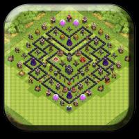 Town Hall 9 Trophy Base Maps تصوير الشاشة 1