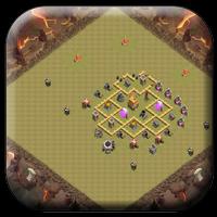 Town Hall 5 War Base Layouts постер