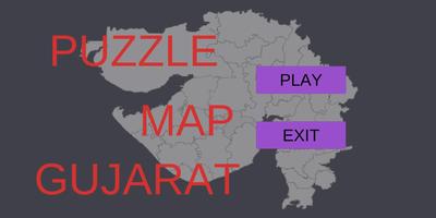 Gujarat Map Puzzle poster