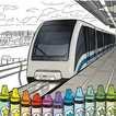 Coloriages de trains