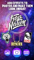 Trap Nation Autocollants - Rap Éditeur de Photos Affiche