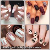 Trendy Nail Art Designs 2016 plakat