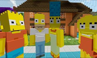 بارت في MCPE - خريطة Simpsons  تصوير الشاشة 1