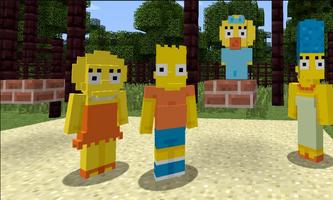 بارت في MCPE - خريطة Simpsons  تصوير الشاشة 2