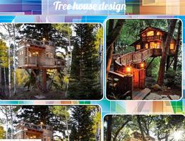 Дизайн дома на дереве постер