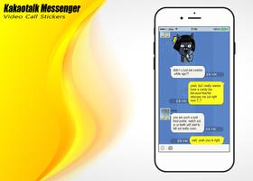 New Kakaotalk Messenger & Video Call Stickers capture d'écran 1