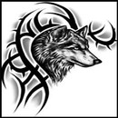 Idées de tatouages de loup tribal APK