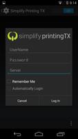 Simplify Printing TX الملصق