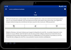 sms de condoléances touchantes ảnh chụp màn hình 1