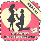 messages de déclaration d'amour icône