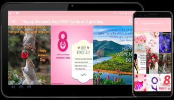 Happy Women's Day 2020 Cards and greeting পোস্টার