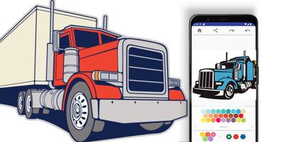 Truck Coloring Pages 海报