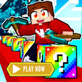 Lucky block mod for Minecraft