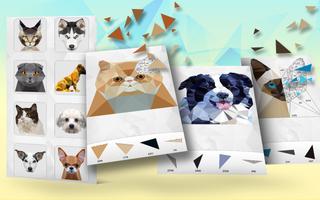 Pets Poly Art - Dogs & Cats Po Affiche