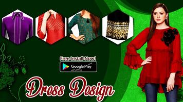 Dress Designs Neck Trouser Kur Poster