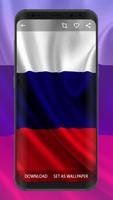 Russia Flag Wallpapers plakat