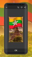 Myanmar Flag Wallpapers اسکرین شاٹ 1