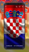 Croatia Flag Wallpapers โปสเตอร์