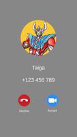 Taiga Fake Video Call capture d'écran 3
