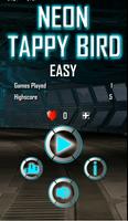 Neon Tappy Bird - Bird Flying captura de pantalla 1