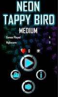 Neon Tappy Bird - Bird Flying स्क्रीनशॉट 2