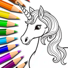 Unicorn Coloring Pages icône