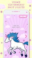 Unicorn Birthday Invitation Card Maker ภาพหน้าจอ 2