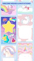 Unicorn Birthday Invitations screenshot 1