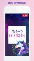 Unicorn Birthday Invitations screenshot 3