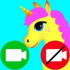 unicorn fake video call game biểu tượng