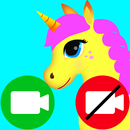 unicorn fake video call game APK