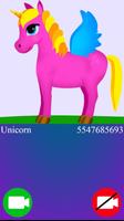 unicorn fake video call game Screenshot 2