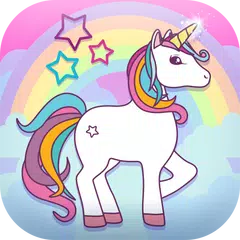 Einhorn Kawaii Aufkleber Foto Editor