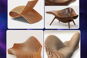 Unique Wooden Chair Design ภาพหน้าจอ 1