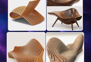 Unique Wooden Chair Design 스크린샷 1