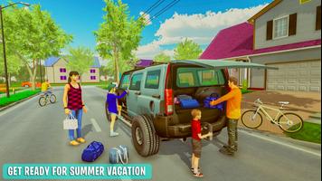 Family Summer Vacation Sim Affiche
