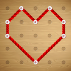 Line Puzzle Game. Connect Dots Zeichen