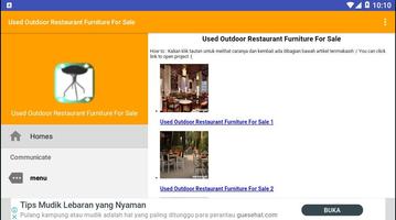 Used Outdoor Restaurant Furniture For Sale screenshot 2