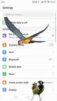 画面上を 飛んでいる鳥 - GIF画像 とともに 面白い アプリ スクリーンショット 2