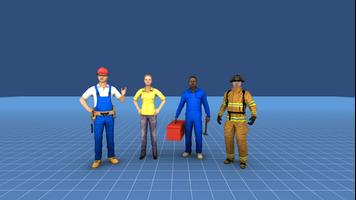 OSHA Portable Ladder Safety VR پوسٹر