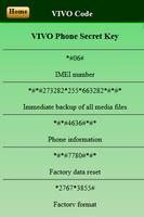 Mobiles Secret Codes of VIVO স্ক্রিনশট 2