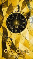 Gold Clock Widget - Live Wallpaper 포스터