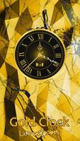 Gold Clock Widget - Live Wallpaper โปสเตอร์