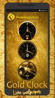 Gold Clock Widget - Live Wallpaper ภาพหน้าจอ 1