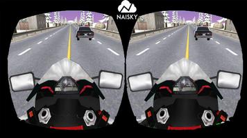 VR Highway Traffic Bike Racer скриншот 1