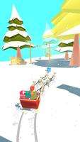 Santa Sled Runner Poster