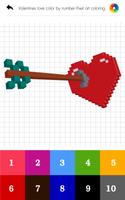 Valentines love color by number imagem de tela 1