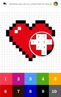Valentines love color by number imagem de tela 2